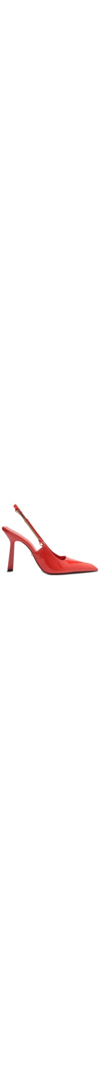 Scarpin Slingback Salto Alto Verniz - Vermelho