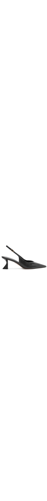 Scarpin Slingback Salto Geométrico – Preto