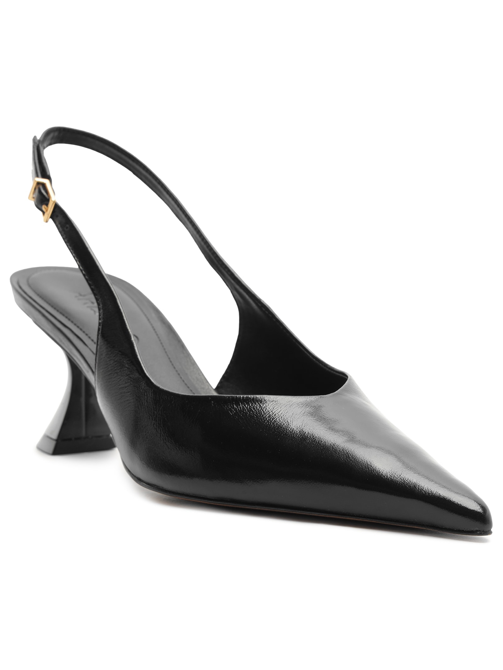 Scarpin Slingback Salto Geométrico – Preto Arezzo