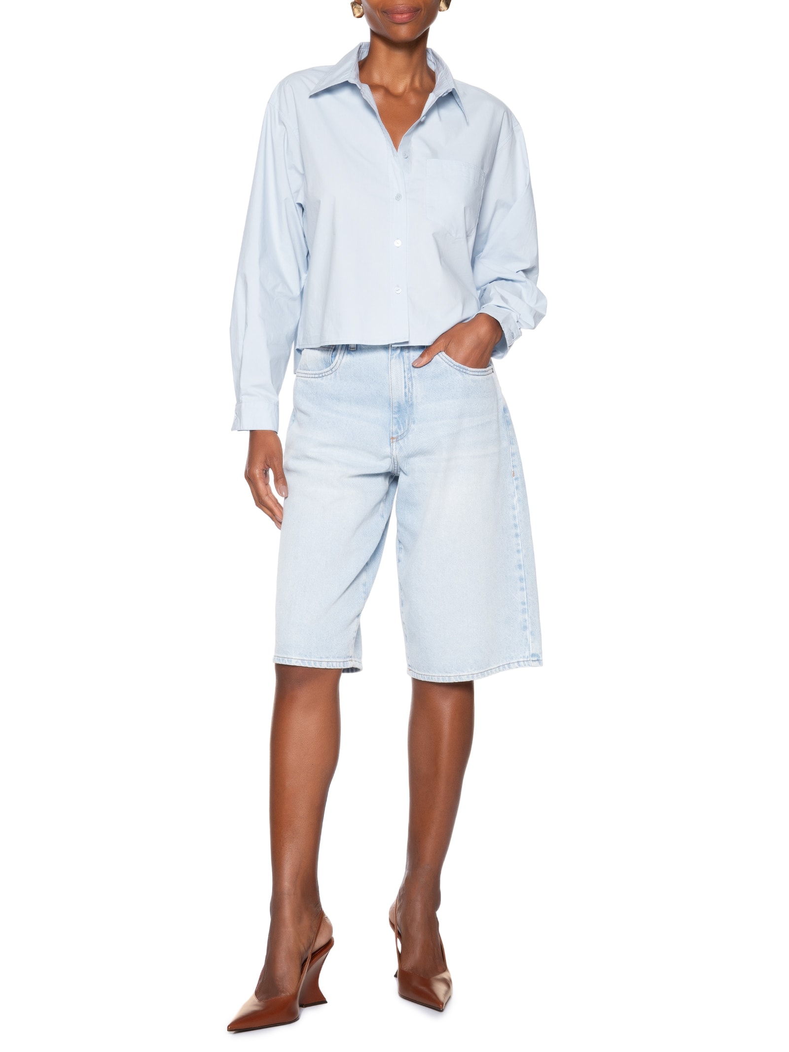 Scarpin Slingback Siena Couro Marrom Schutz