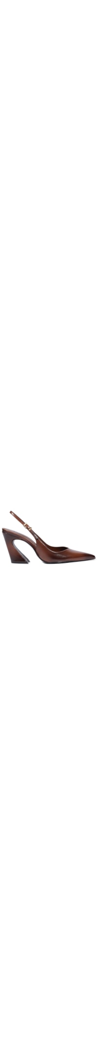 Scarpin Slingback Siena Couro - Marrom