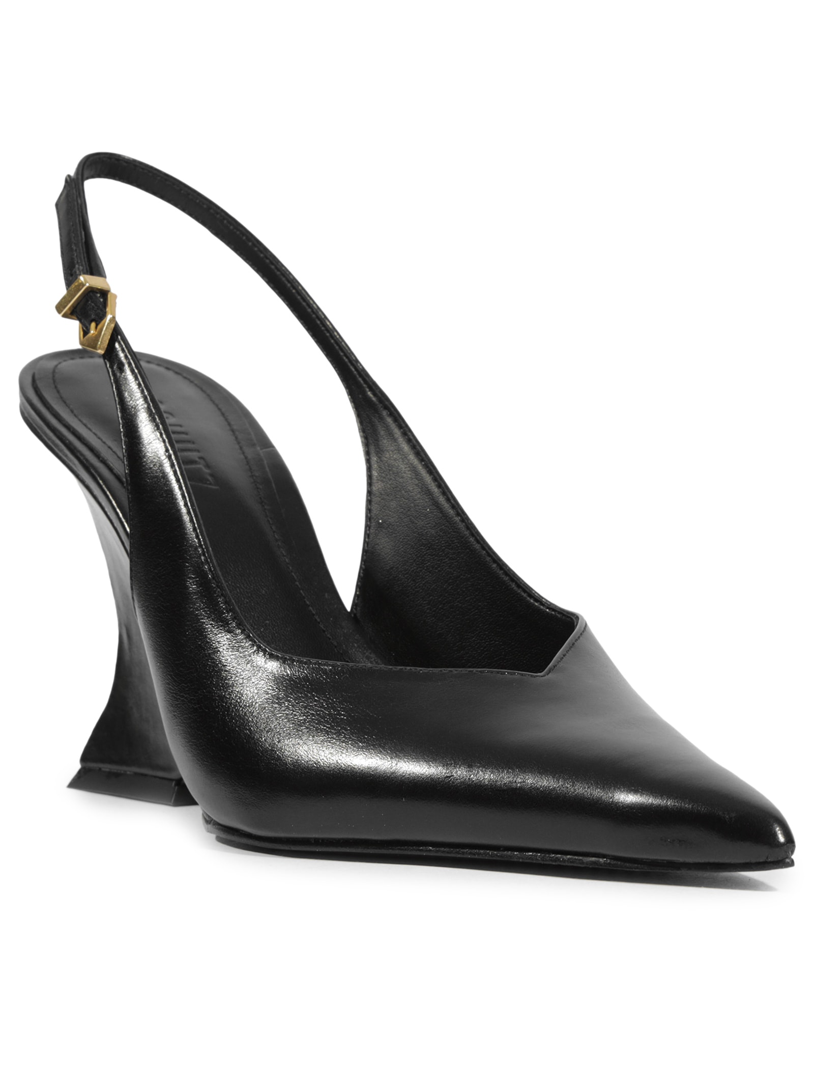 Scarpin Slingback Siena Couro Preto Schutz