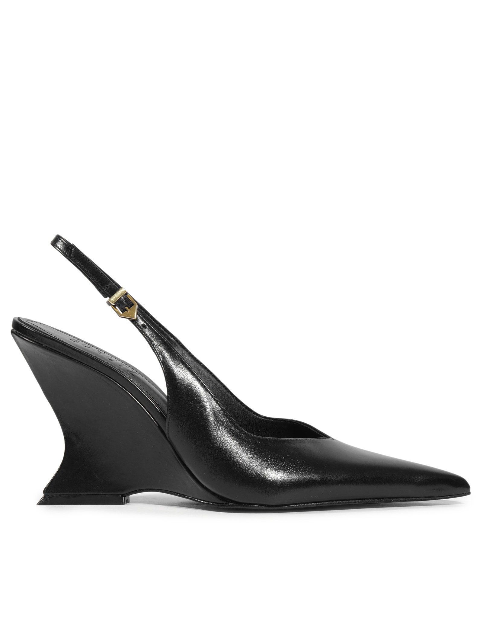 Scarpin Slingback Siena Couro Preto Schutz