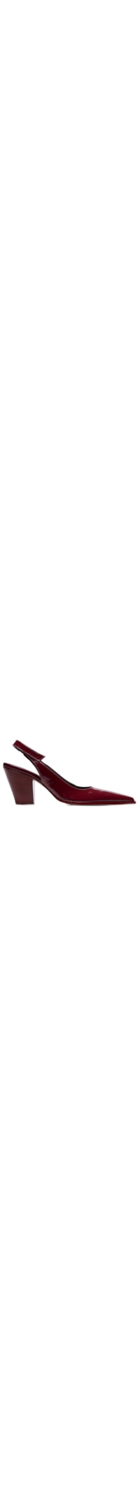 Scarpin Slingback Verniz Show Marsala Grease - Vermelho