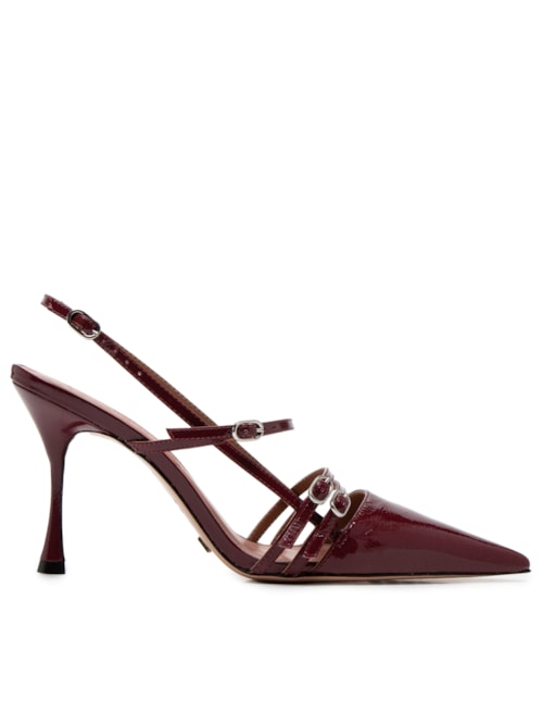 Scarpin Verniz Show - Vinho