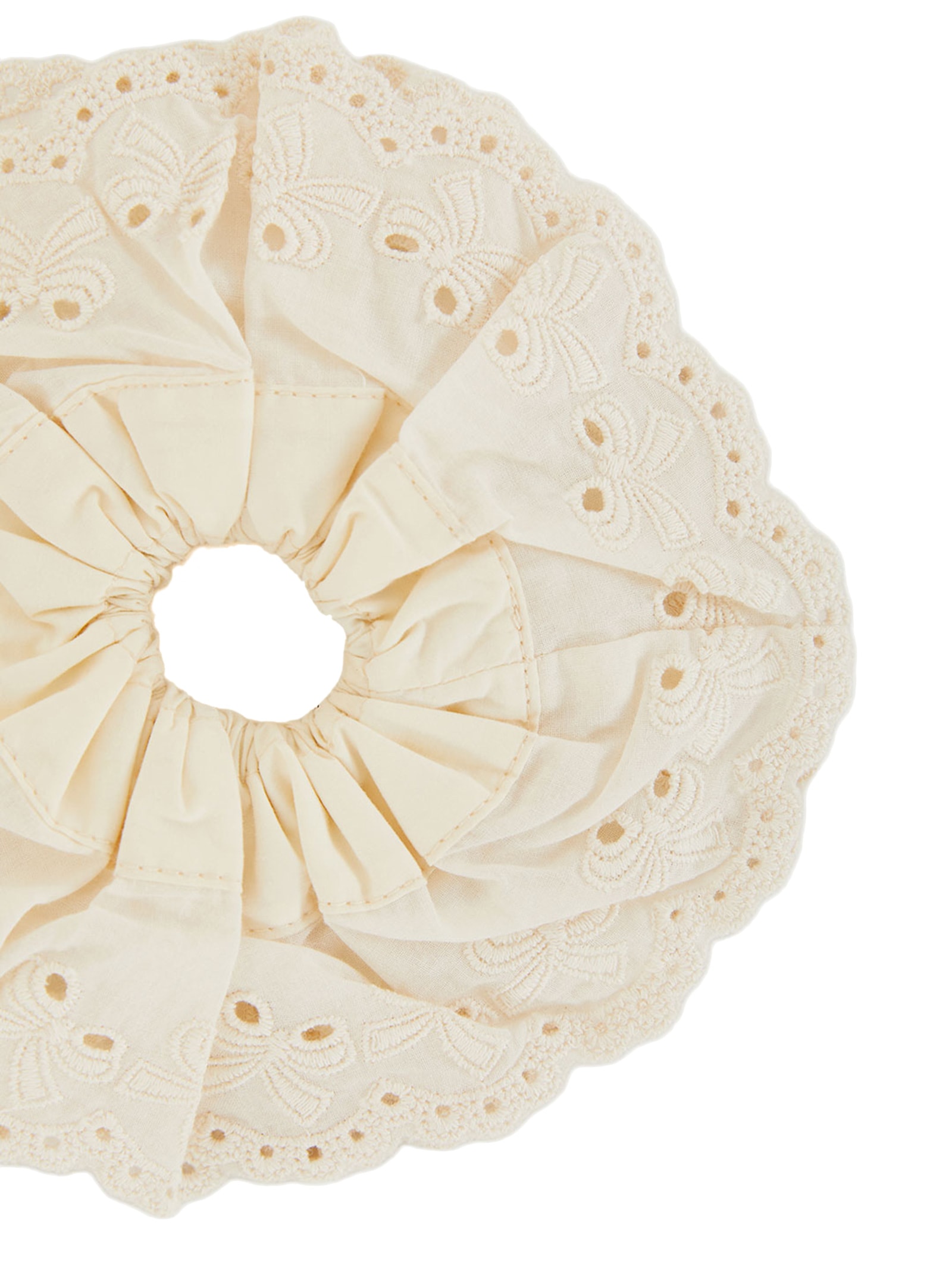 Scrunchie Artesanal Branco Farm Etc