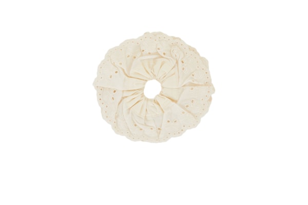 Scrunchie Artesanal - Branco