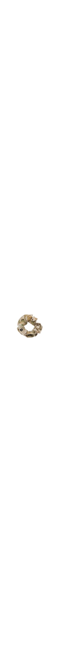 Scrunchie Com Babado Duplo - Bege