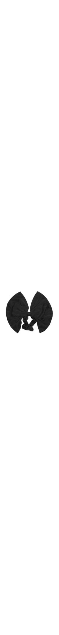 Scrunchie Com Laço - Preto