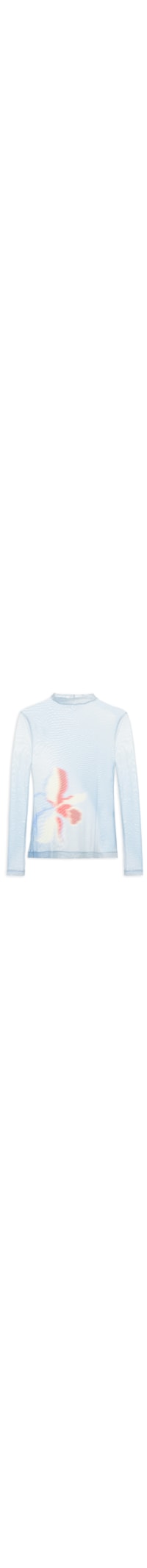 Segunda Pele Feminina Tule Estampa Íris - Azul