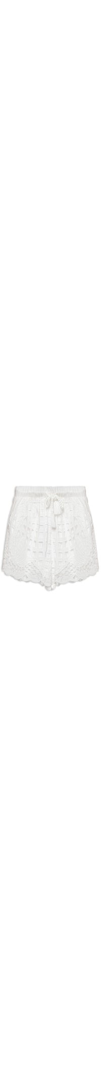Short Artesanal Listra Tropical - Branco