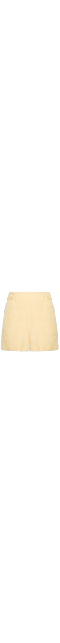 Short Basic Amarelo Com Cós De Elastico - Amarelo
