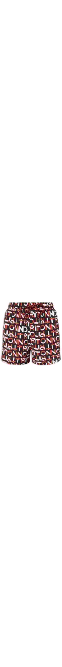 Short Beachshort Estampado - Preto
