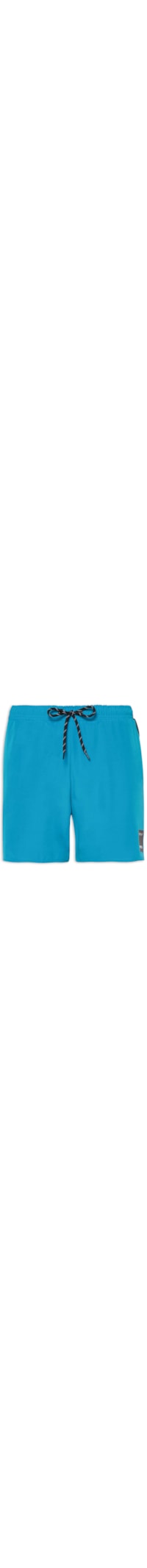 Short Beachwear Liso Elástico Ap - Azul