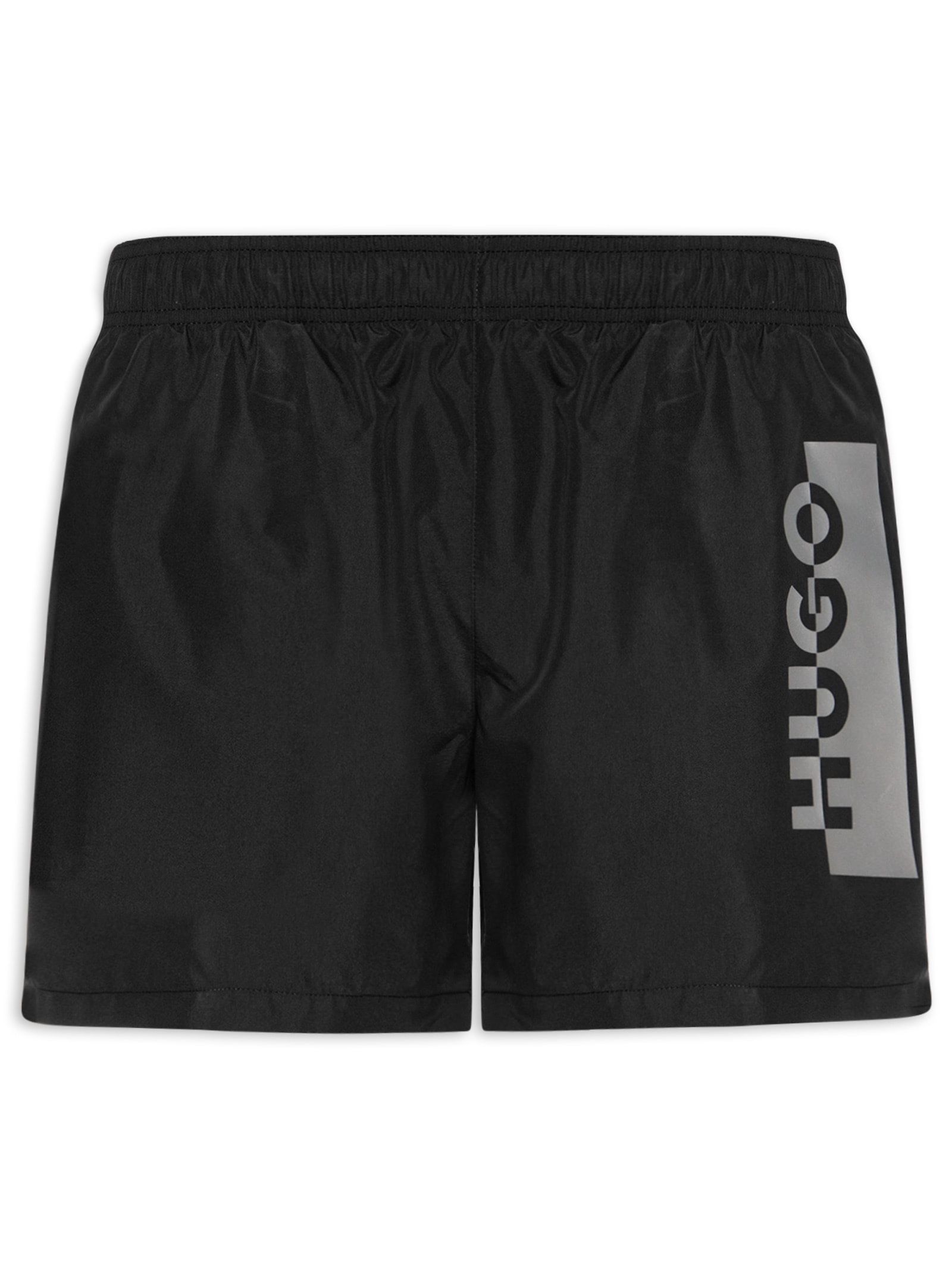 Short Beachwear Masculino Abas Preto Hugo