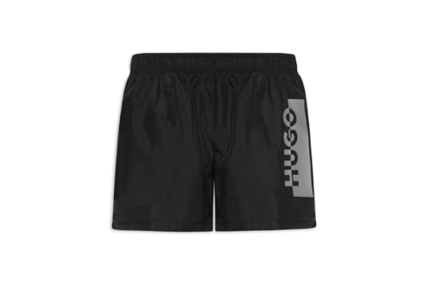 Short Beachwear Masculino Abas - Preto