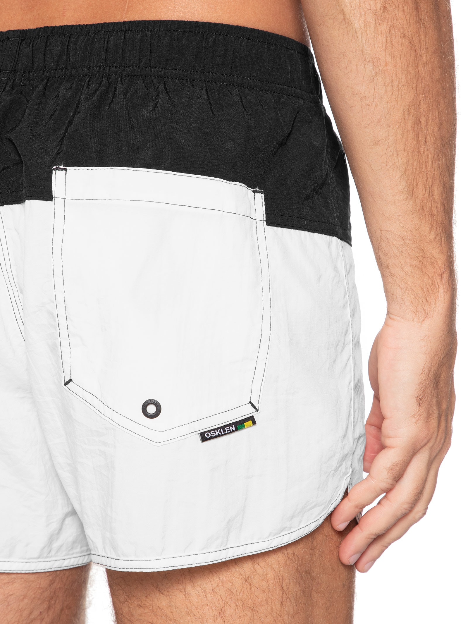 Short Beachwear Masculino Deep Flow Preto Osklen