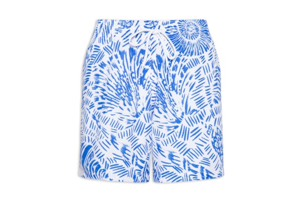 Short Beachwear Masculino Estampa Concha – Azul
