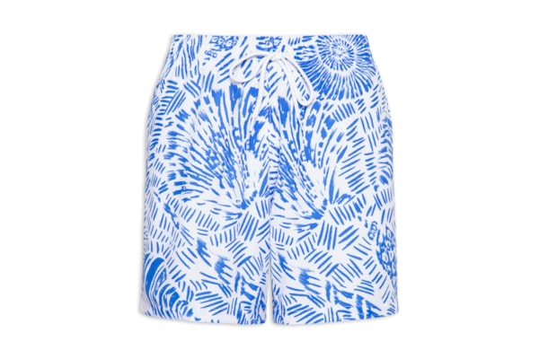 Short Beachwear Masculino Estampa Concha – Azul