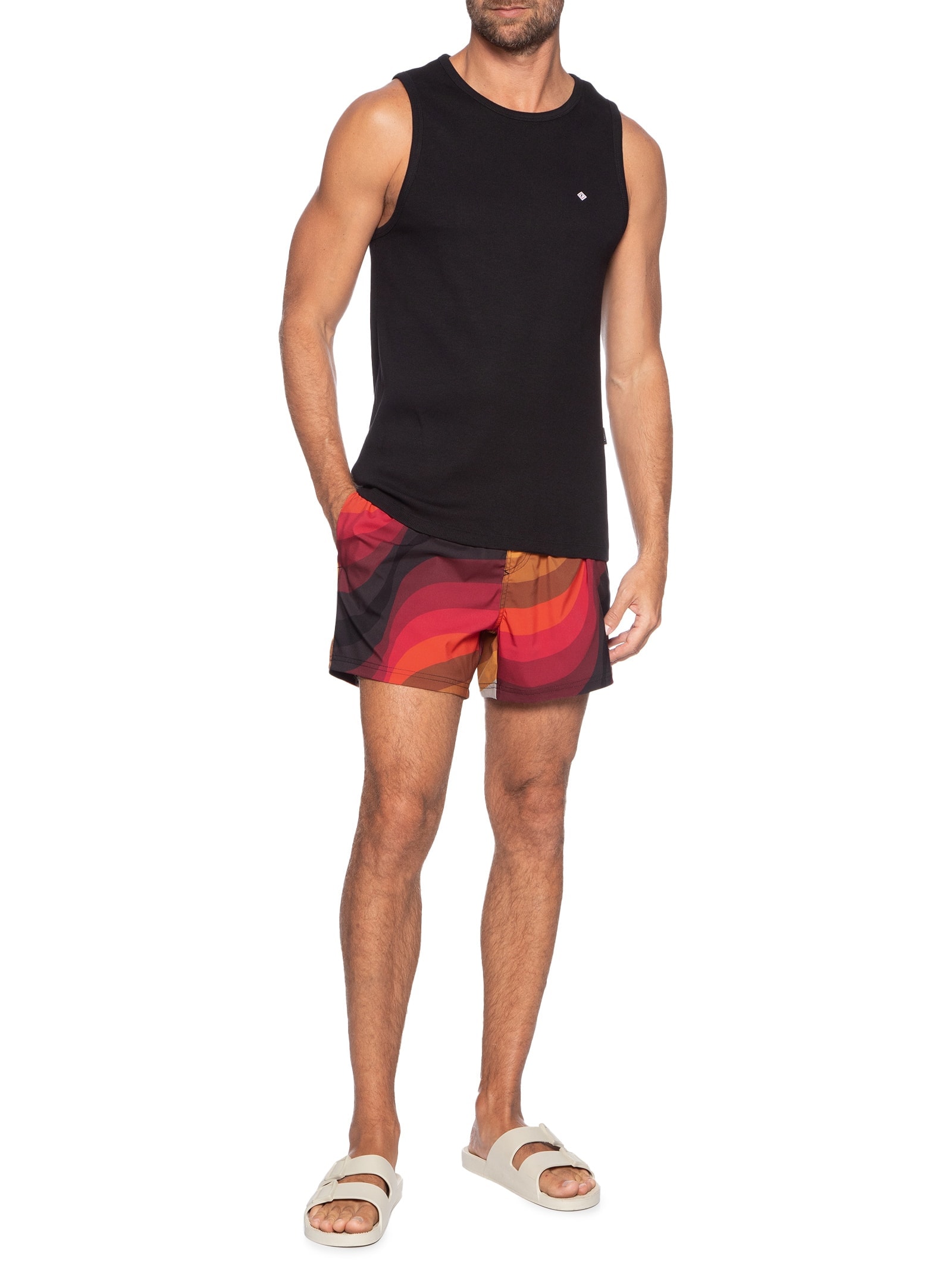 Short Beachwear Masculino Ipanema Vermelho Osklen