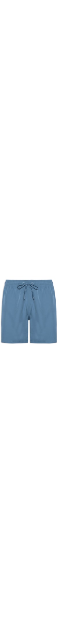 Short Beachwear Masculino Liso - Azul