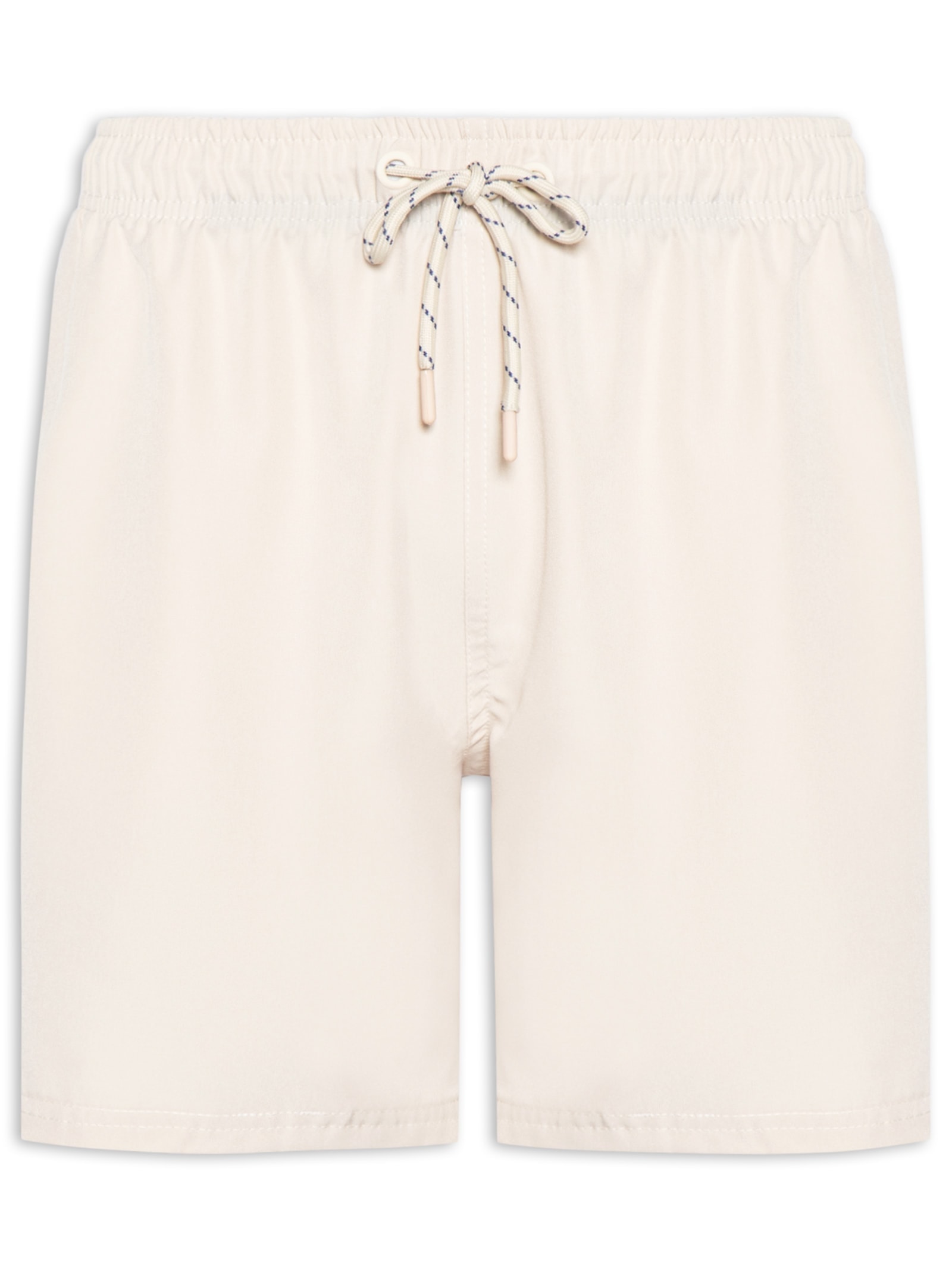 Short Beachwear Masculino Liso Bege Basiq Men