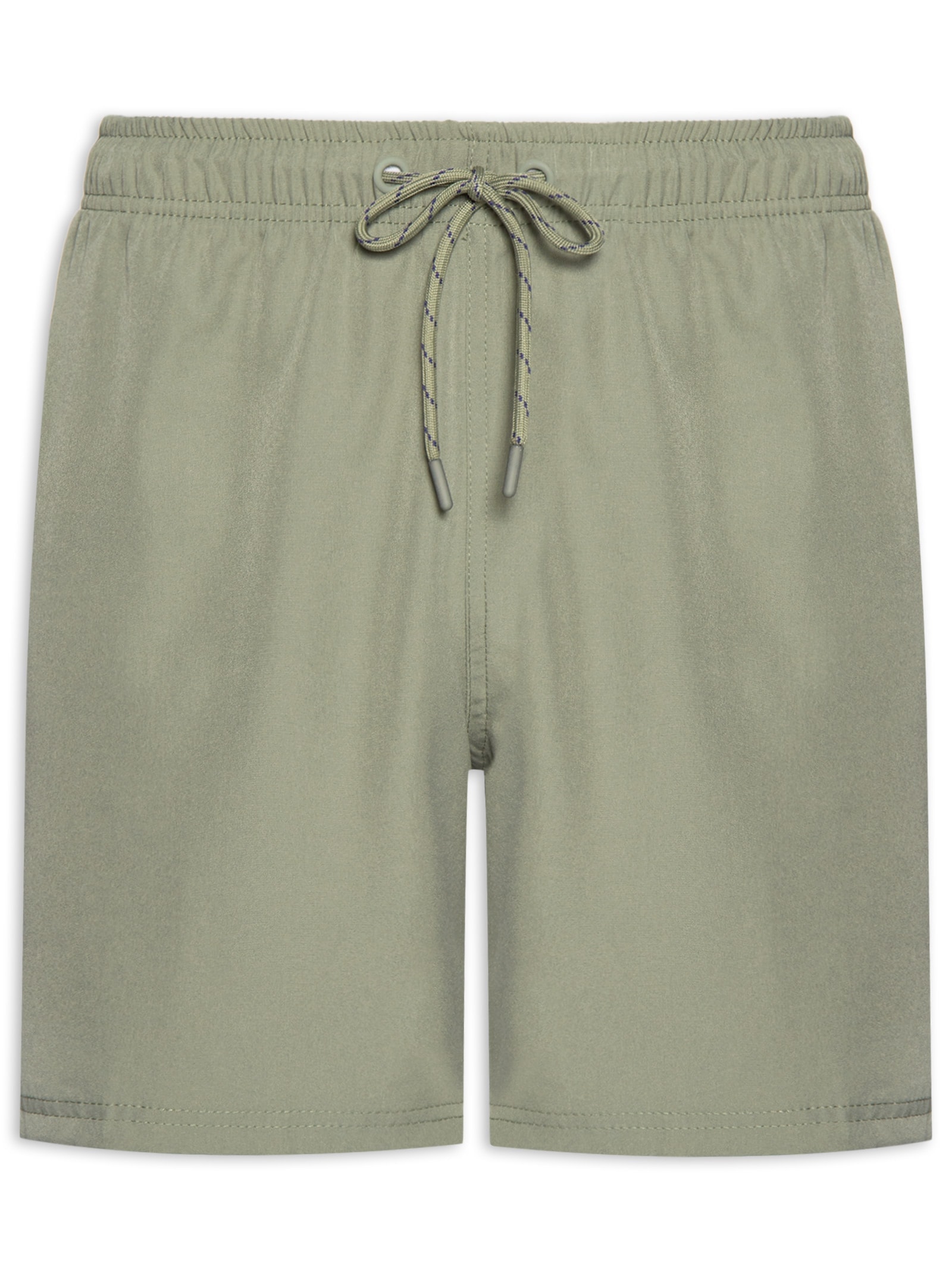 Short Beachwear Masculino Liso Verde Basiq Men
