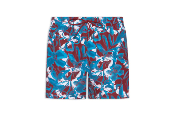 Short Beachwear Masculino Piranha - Vermelho