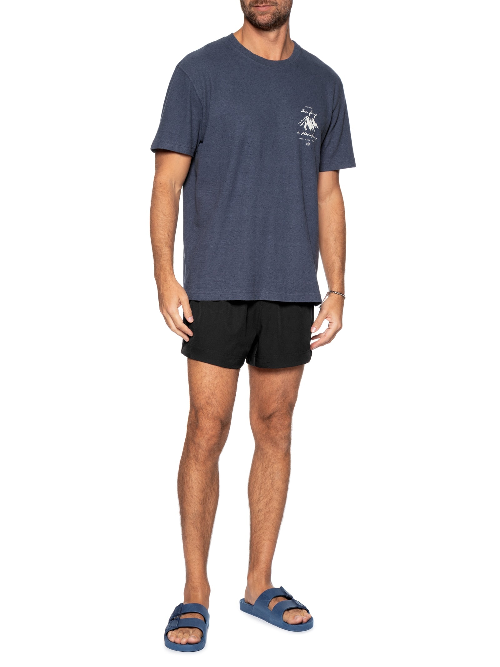 Short Beachwear Masculino Resort Air – Preto Osklen