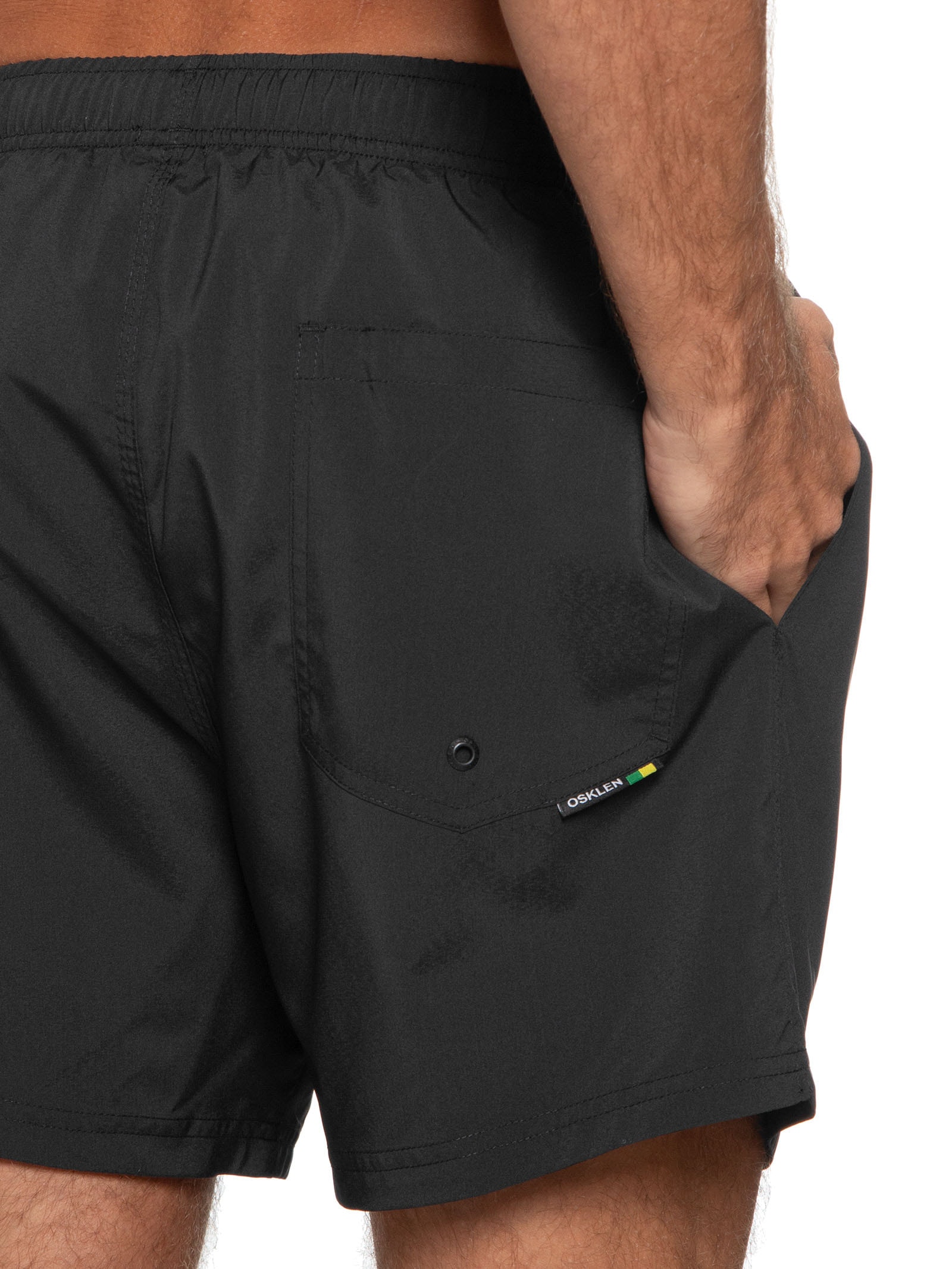 Short Beachwear Masculino Resort Aquaone Flex Itaguaré Preto Osklen
