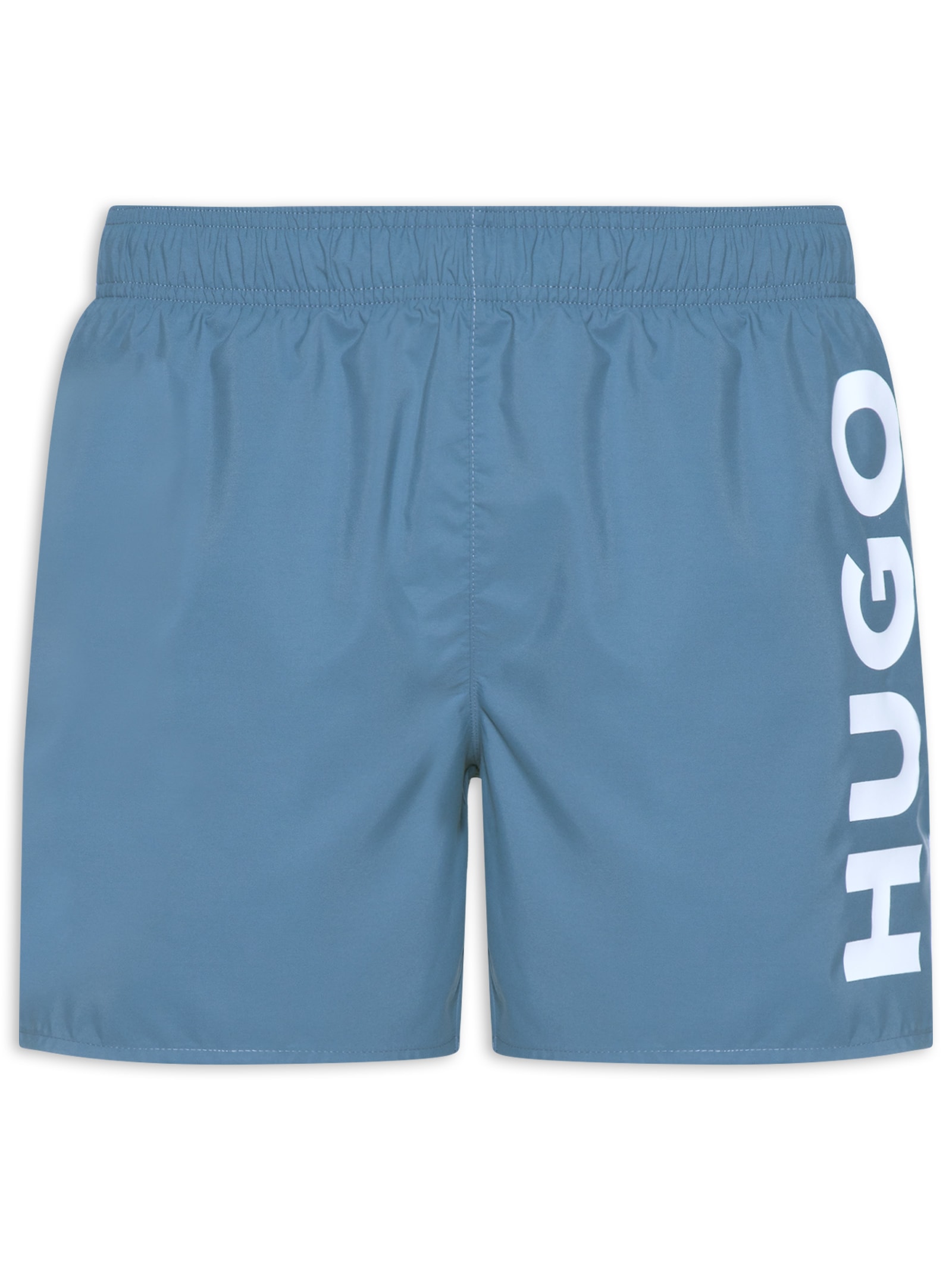 Short Beachwear Vertical Logo Abas Masculino Azul Hugo