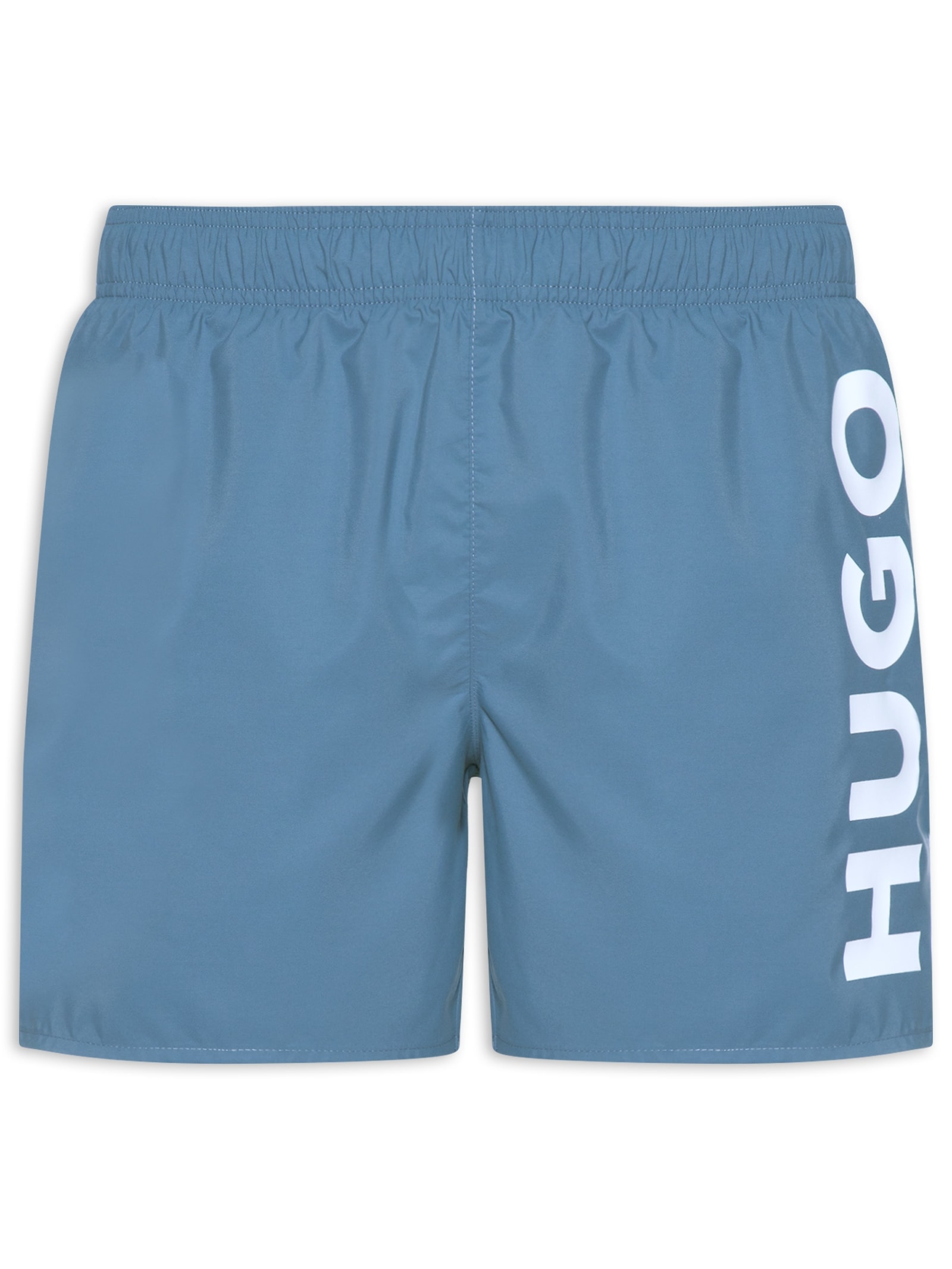 Short Beachwear Vertical Logo Abas Masculino Azul Hugo