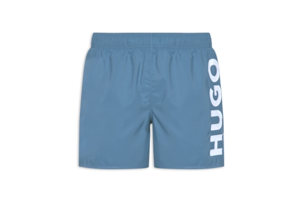 Short Beachwear Vertical Logo Abas Masculino - Azul