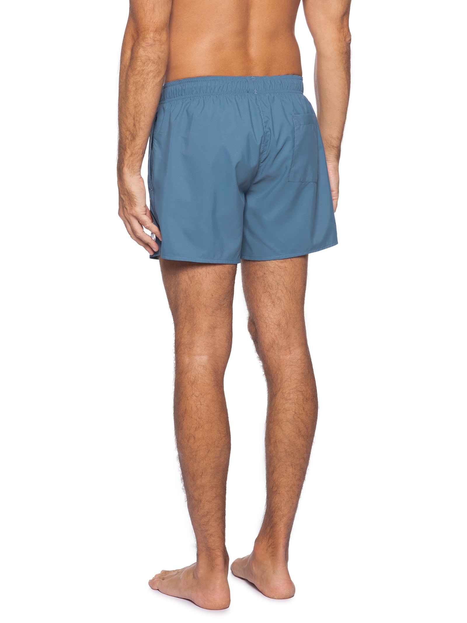 Short Beachwear Vertical Logo Abas Masculino Azul Hugo