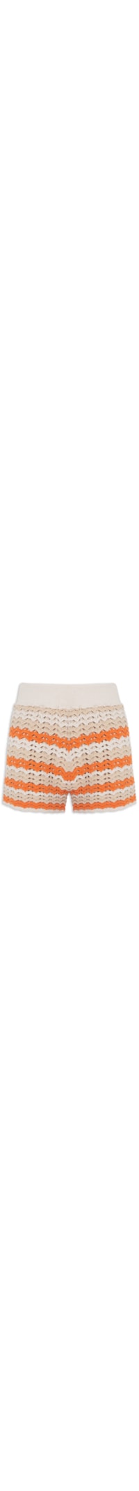 Short Bicolor Conchinhas Do Mar - Off White