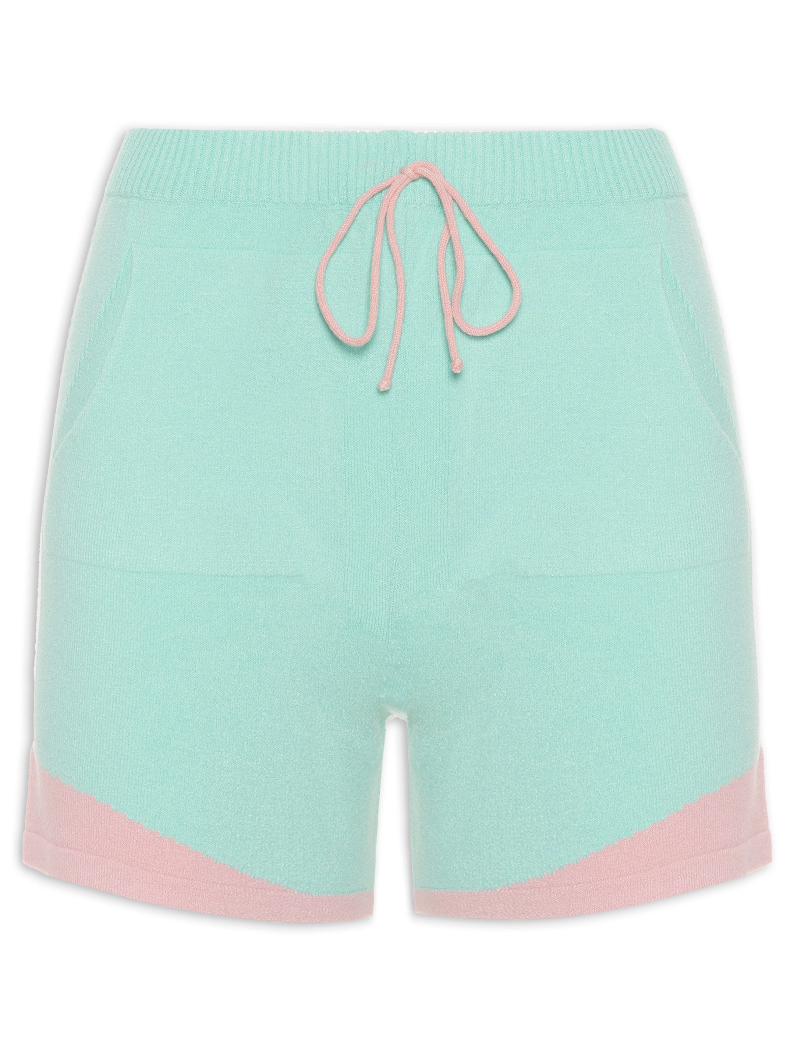 Short Bicolor Tricot Verde Market 33