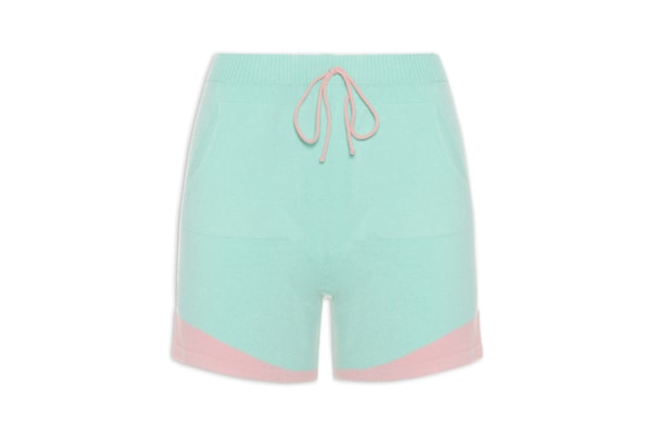 Short Bicolor Tricot - Verde