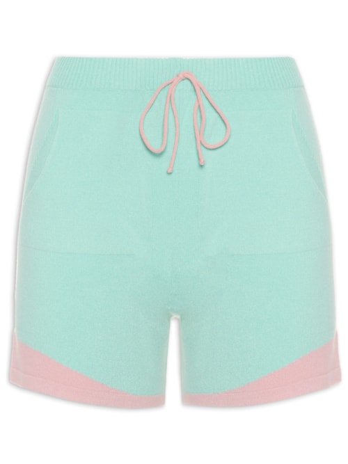 Short Bicolor Tricot – Verde