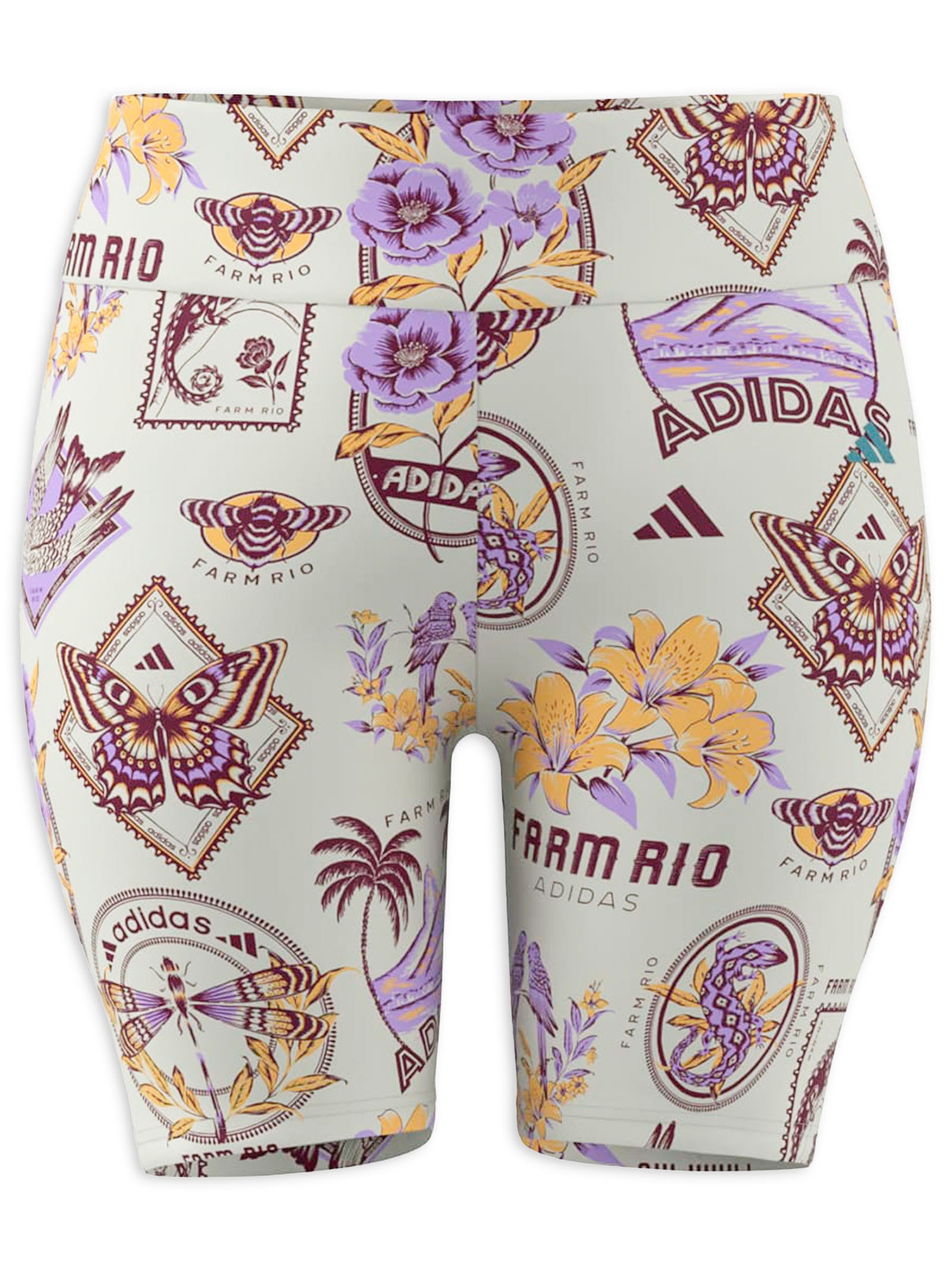 Short Biker Feminino Plus Size Cinza Adidas + Farm