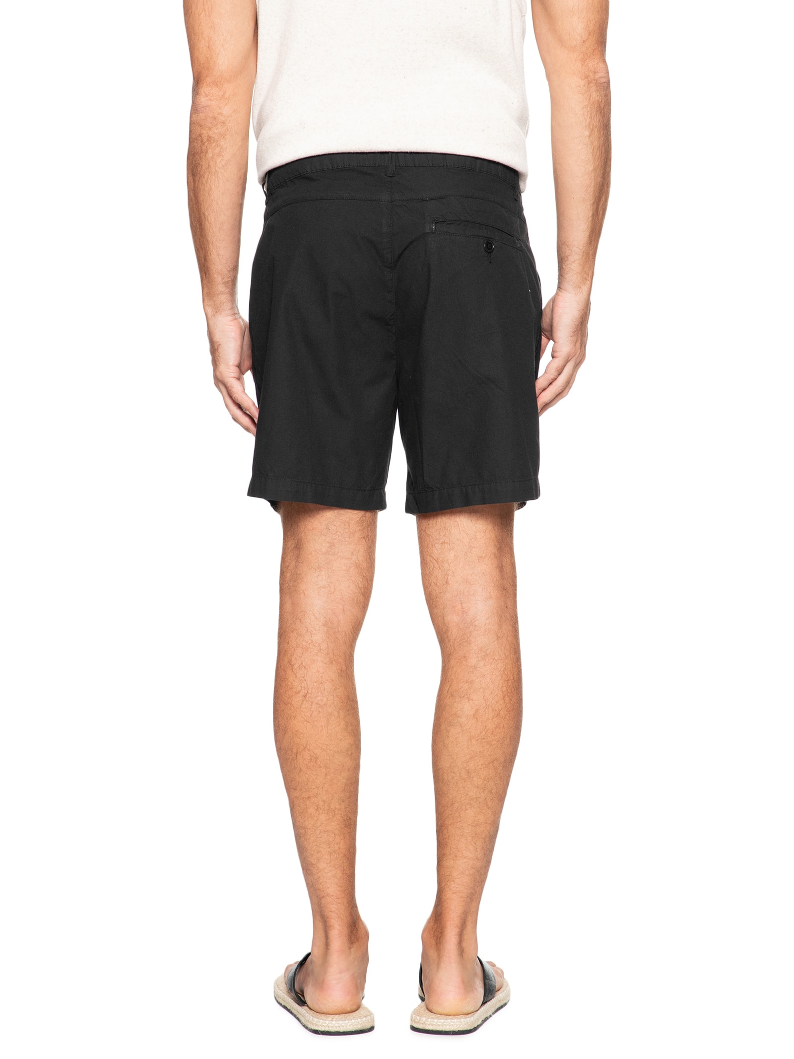 Short Casual De Linho Masculina Flow Preto Osklen