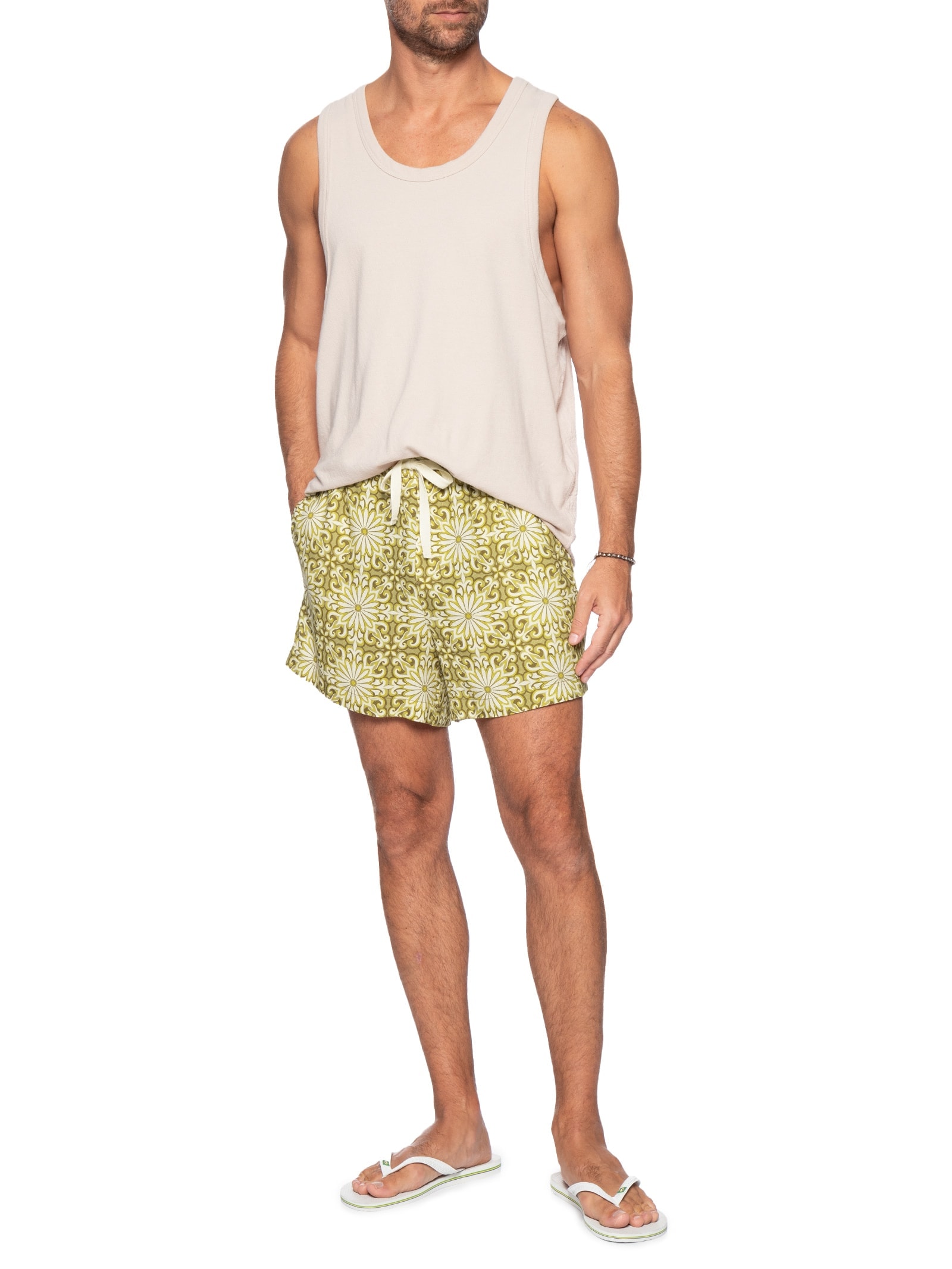 Short Casual Masculina PJ Rustic Caiçara Amarelo Osklen