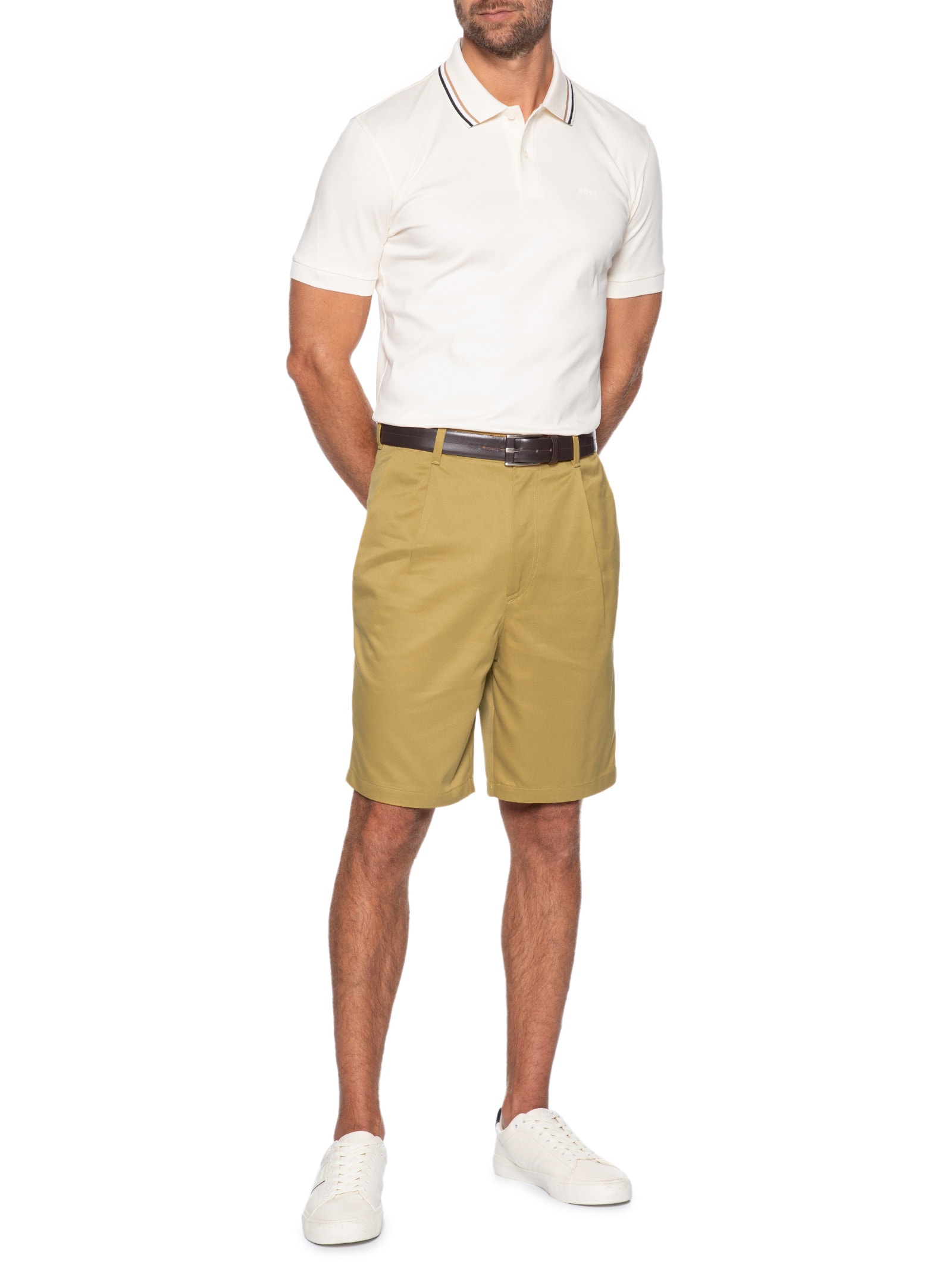 Short Casual Masculino C-Kai-Dpl Dourado Boss