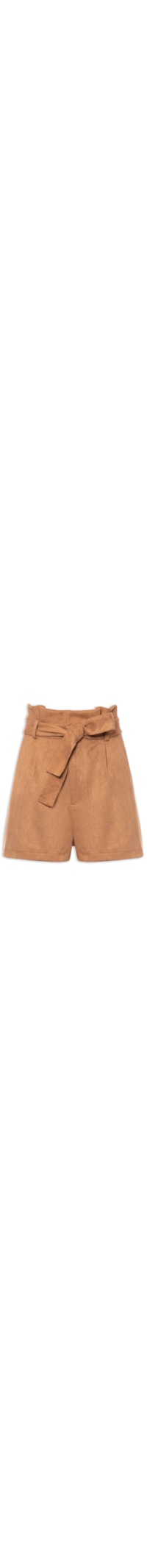 Short Clochard Suede - Marrom