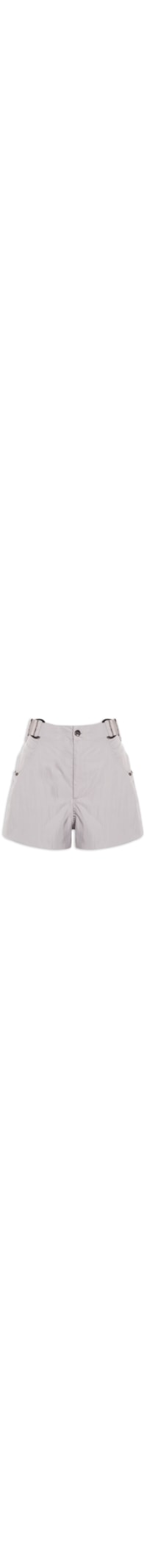 Short Com Cinto - Cinza