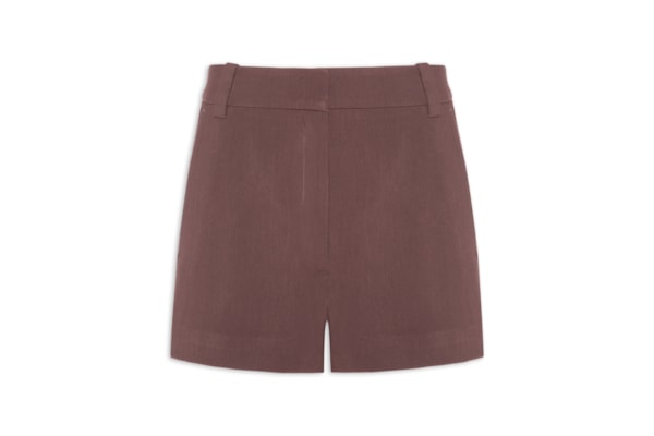 Short De Alfaiataria Asa Delta Marrom - Marrom
