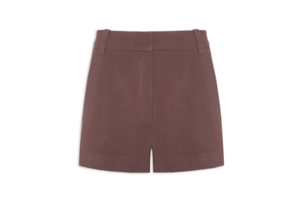 Short De Alfaiataria Asa Delta Marrom - Marrom