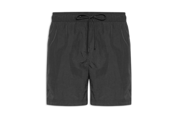 Short De Praia Masculino Básico - Preto