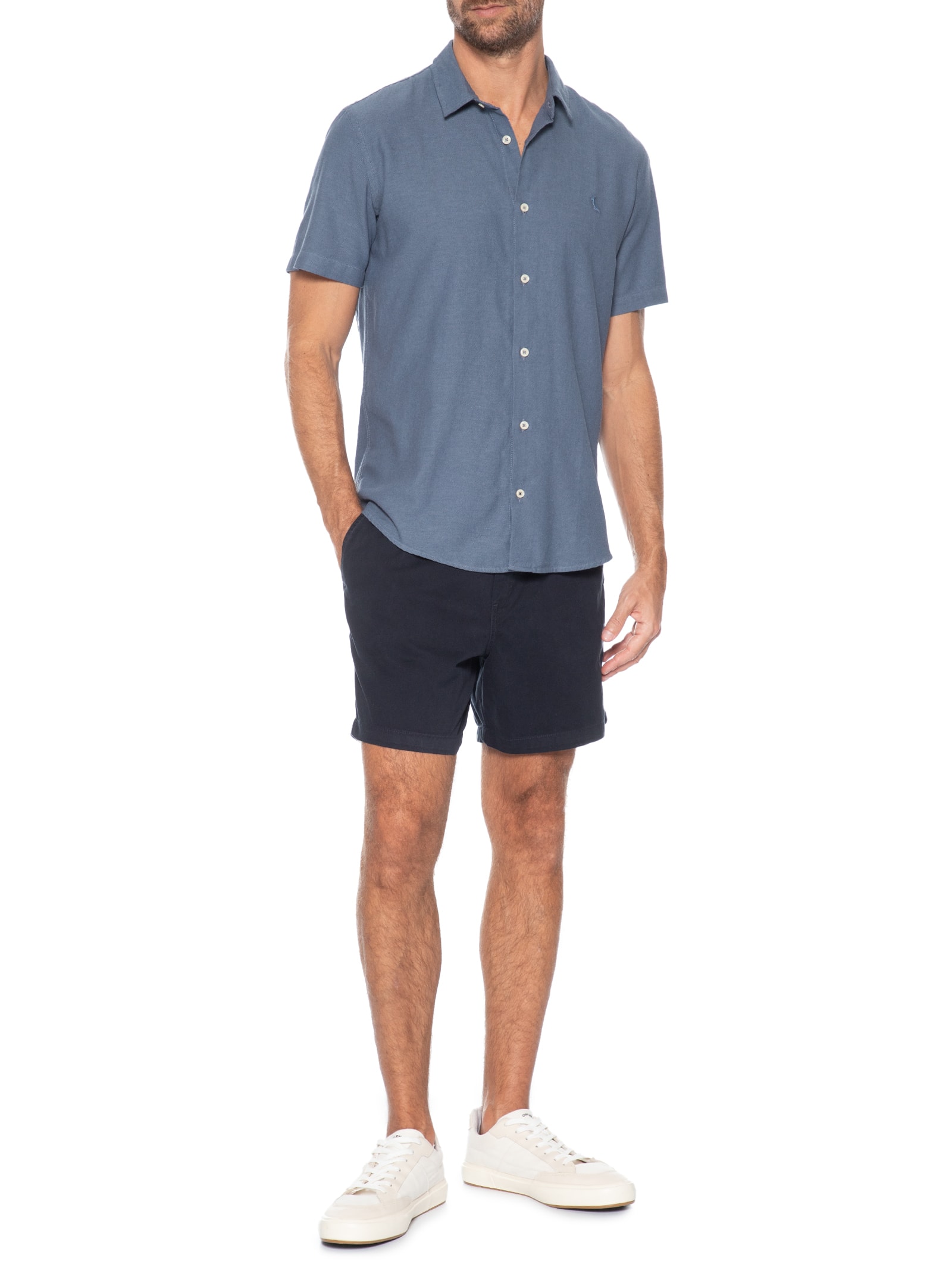 Short de Sarja Masculino Day Azul Reserva