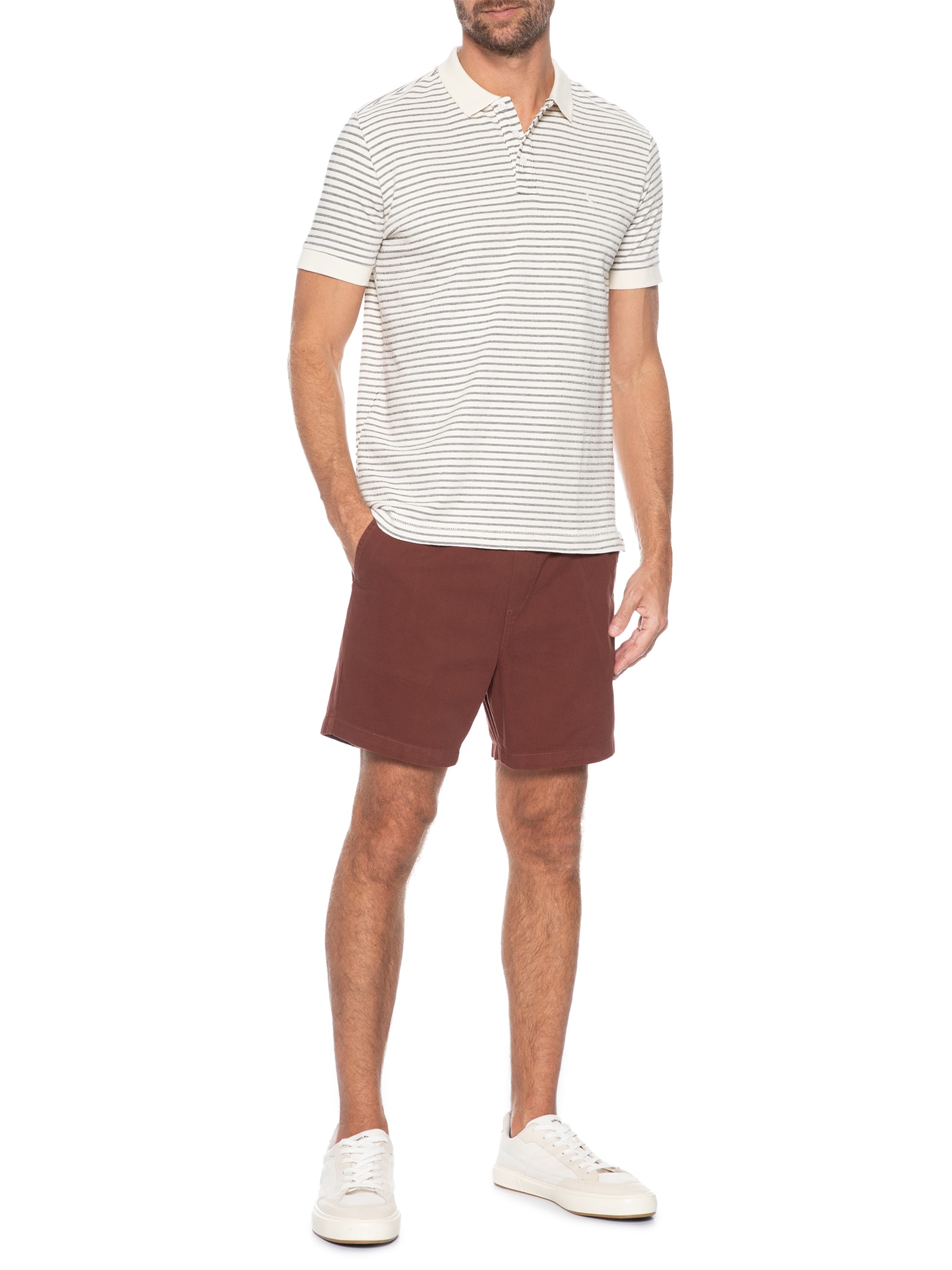 Short de Sarja Masculino Day Marrom Reserva