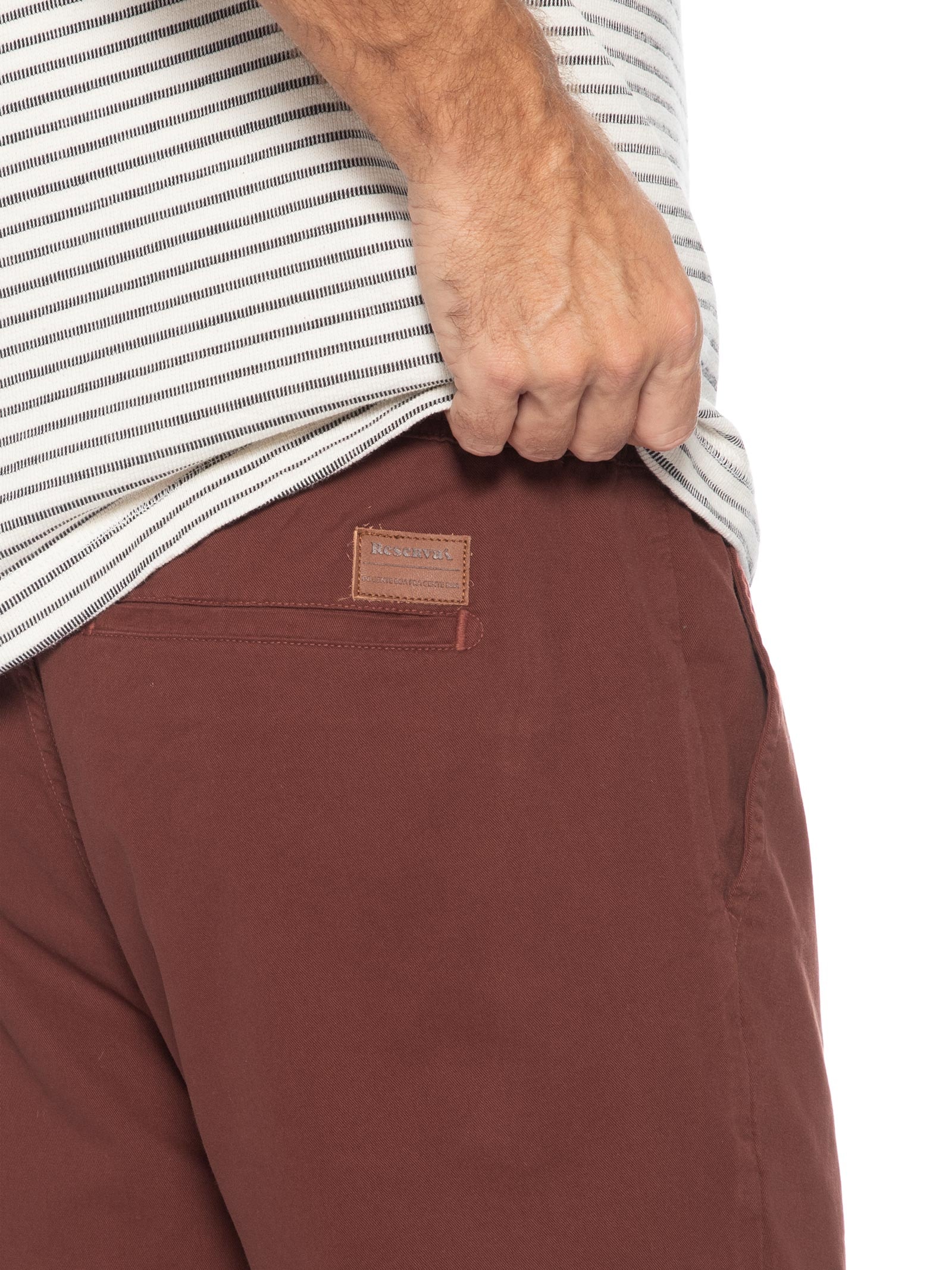 Short de Sarja Masculino Day Marrom Reserva